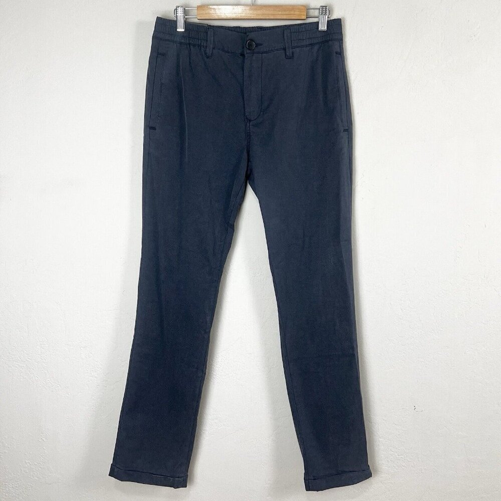 Blank NYC Wooster Pants Twill Men's Size 30x32 Slim Fit Black Stretch Pants NEW